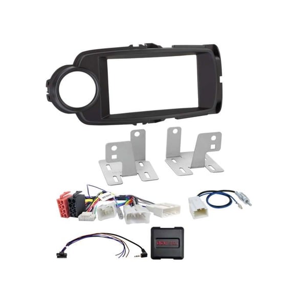 Kit 2-DIN kompatibel med Toyota Yaris (XP13) 09/2014-02/2020 svart SWC Kit 2-DIN kompatibel med Toyota Yaris (XP13) 09/2014-02/2020 svart SWC