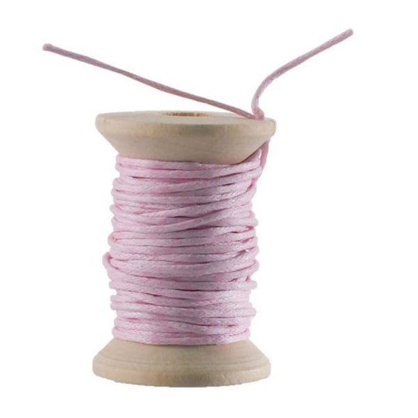 Graine Créative - Vaxad bomullssnöre Rosa 5m