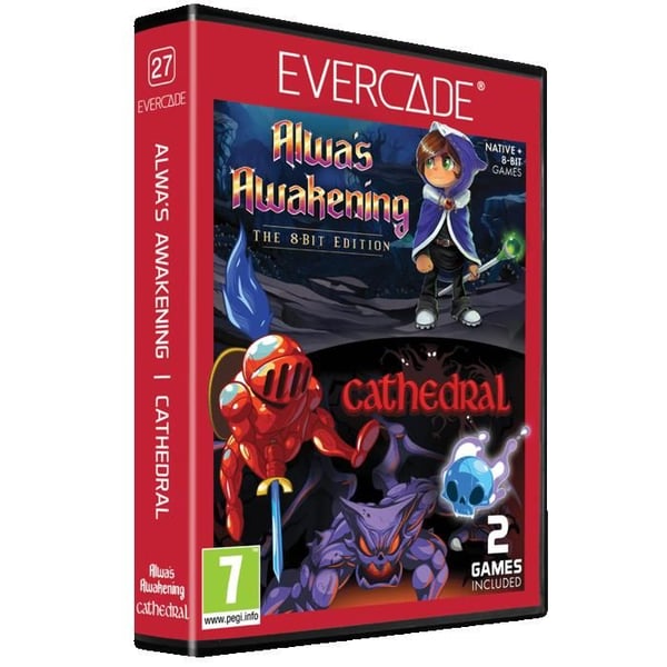Blaze Evercade - Alwa's Awakening & Cathedral Dual Cartridge - Kartong Nr 27