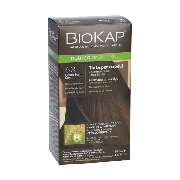 Tinte delikat ljus gyllenbrun mörk 6.30 BIOKAP 140 ml BIO
