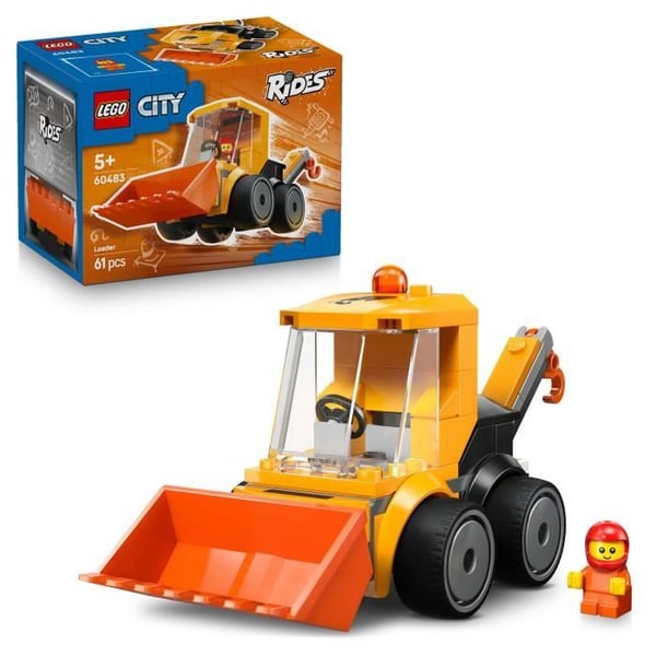 LEGO City 60483 Fordon - Bygglastbil - Kreativt Spel för 5 år - Presentidé