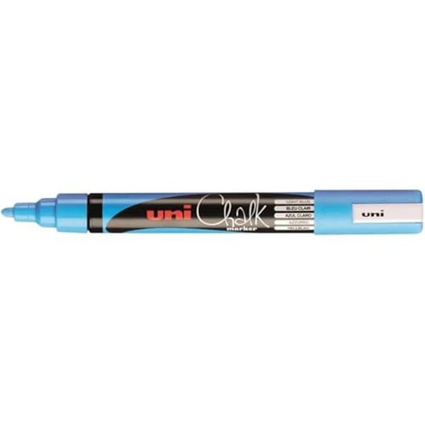 Kritpenna - UNI-BALL - Uni Chalk 1,8-2,5 mm - Flerfärgad - Idealisk för att rita - Skrivprecision