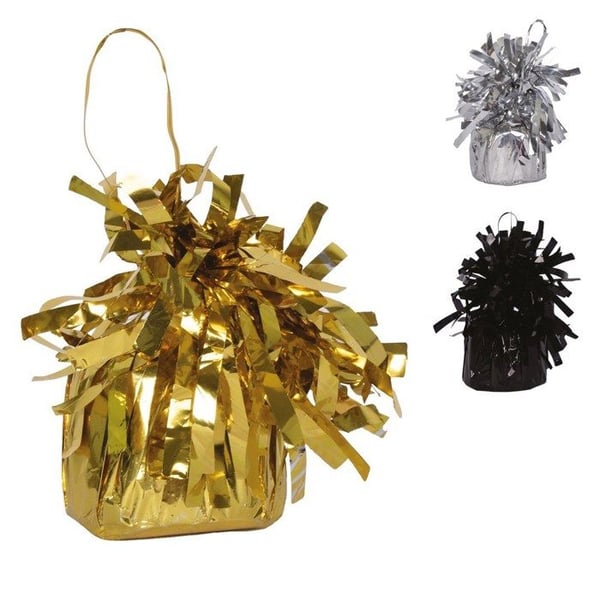 Vikt för ballongbukett - PTIT CLOWN - 24483 - 190g - slumpmässig färg (guld/silver/svart) - Halloween