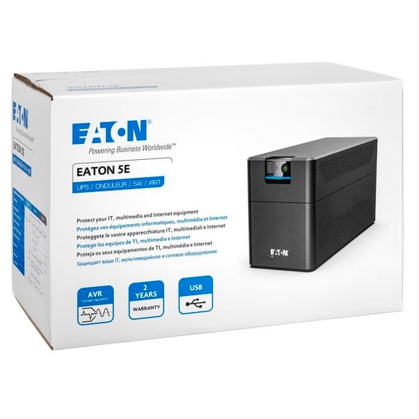 Omkopplare - EATON - 5E Gen2 - 1200 VA - Skydd mot strömavbrott - USB-anslutning