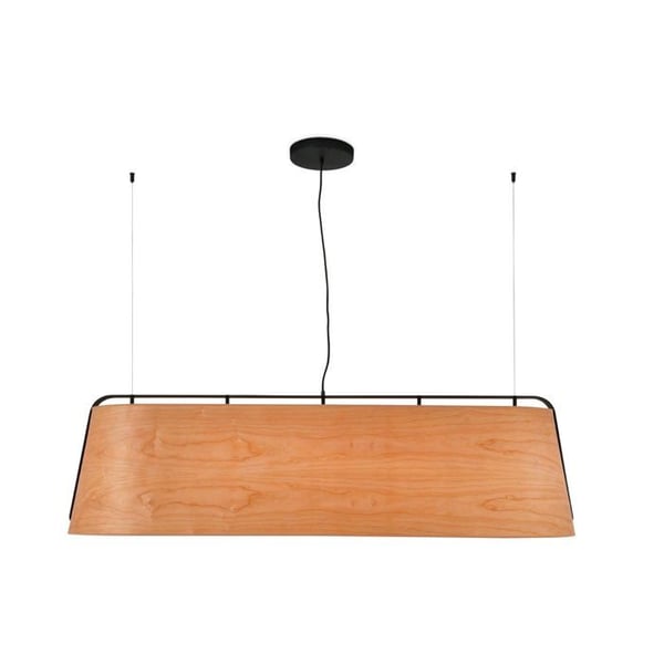 Upphängning - FARO - Stod - Svart trä - 5 E27-lampor - Metall - Modern design