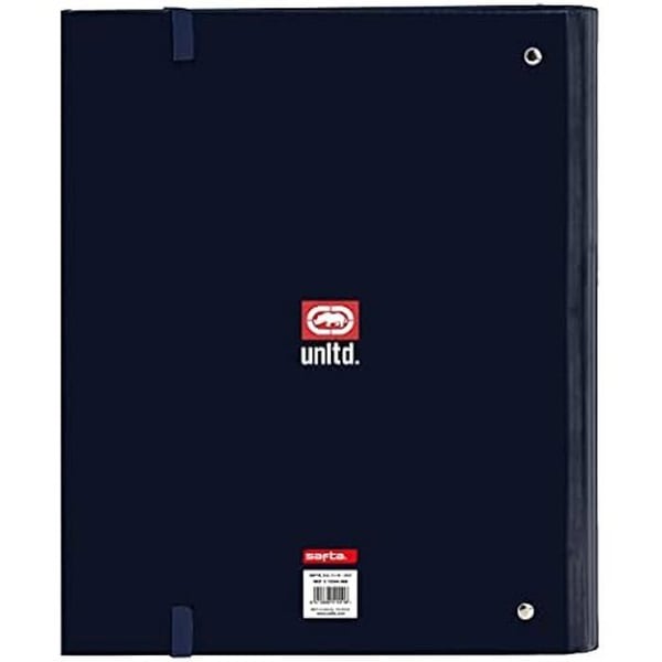 Pärm 4 ringar - ECKO UNLTD. - SAFTA - 35cm - 100 blad A4 - Mörkblå
