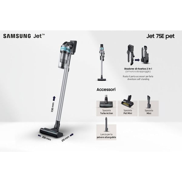 Aspirator vertikal Samsung Jet75E Pet VS20B75AGR1