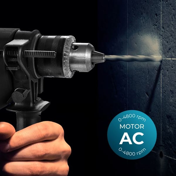 Cecotec Slagborrmaskin CecoRaptor Impact Drill. 850W, Borr 13mm, 4800 varv/min, 46000 slag/min, Strömbrytare