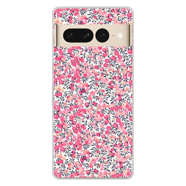 1001Coques - Silikonfodral kompatibelt med Google Pixel 7 Pro - Liberty Wiltshire Rose-mönster - Originaldesign tryckt i Frankrike