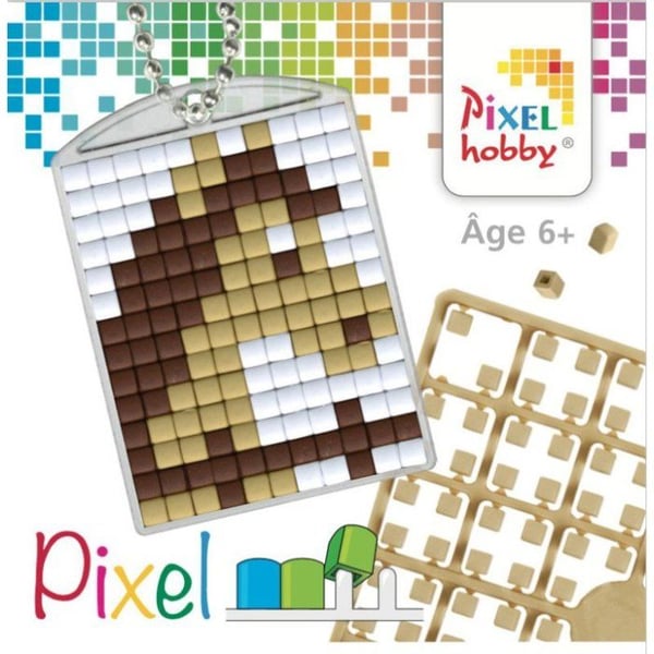 PIXEL Kreativt nyckelringskit 4x3cm - Häst