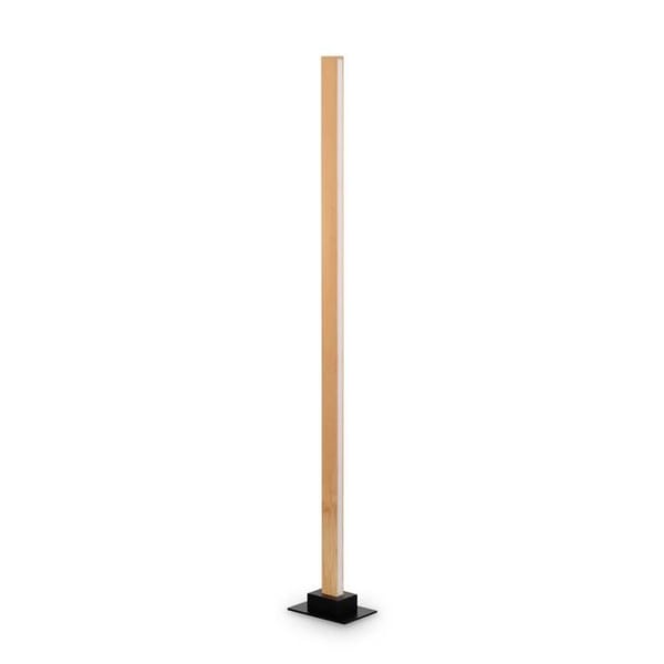 Ideal Lux CRAFT Integrerad dimbar LED-golvlampa i trä, integrerad strömbrytare, 3000K
