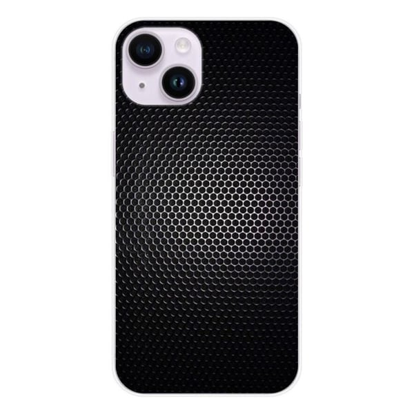 Tryckt silikonfodral som är kompatibelt med Apple iPhone 15 Dark Metal