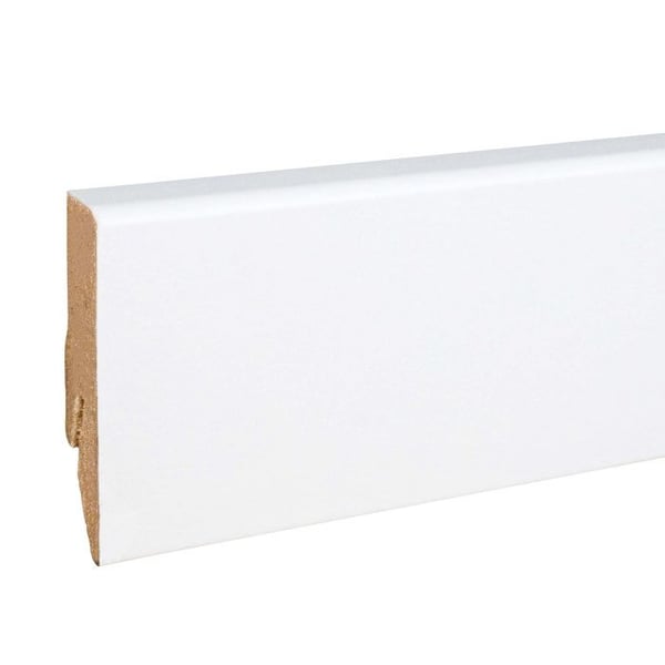 PROVISTON Sockel nr 59 MDF 18 x 58 x 2500 mm Vit att limma, klämma, skruva & spika Belagd MDF-kärna 62,5 meter | 25 stycken