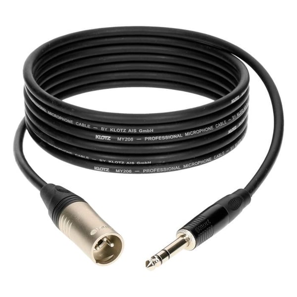 Klotz Kabel M1 Pro Jack hane TRS / XLR hane, 7.5m Mikrofonkabel