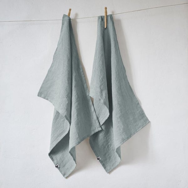 2-pack handdukar "Soline" 50 x 70 cm tvättad linne