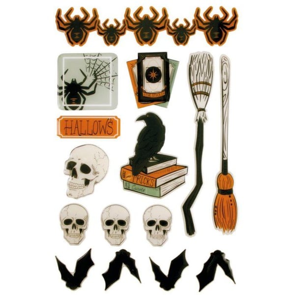 MégaCréa DIY - Epoxiklistret Halloween 2,8 till 11,5 cm 15 stycken