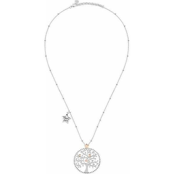 Collier - Morellato - Grön Livets Träd - Stål - Kvinna - Silverfärgad