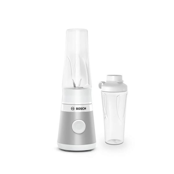 Mini Blender BOSCH VitaPower Serie 2 MMB2111T - 0,8 L mixerskål - 4 vassa rostfria blad - Hög blandningshastighet - Silver