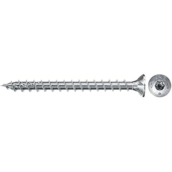 Träskruv - FISCHER - PowerFast II 4.5x50 - Urfräst huvud - Vitförzinkad - Förpackning med 500