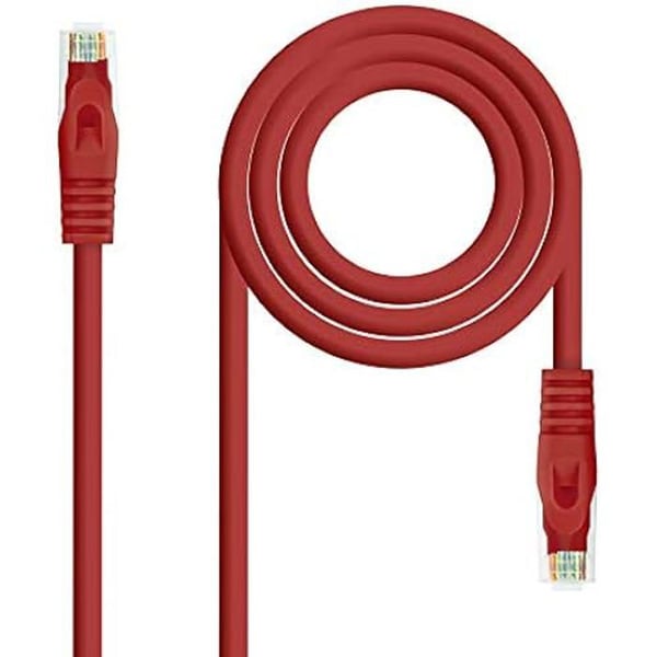 Nätverkskabel - NANO CABLE - 10.20.1800-L25-R - CAT.6A UTP - 25 cm - Röd