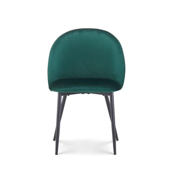 Chaise ISALYS i mörkgrön sammet