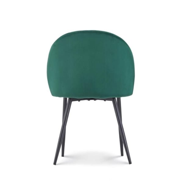 Chaise ISALYS i mörkgrön sammet