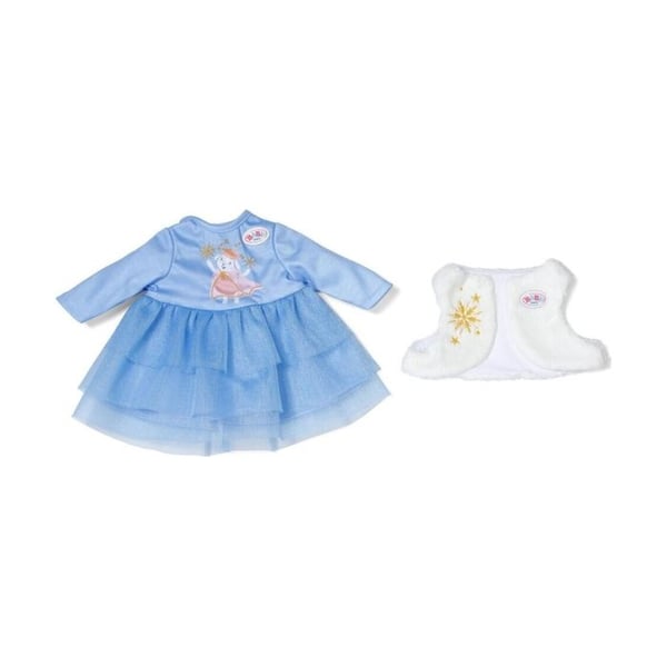 Vinterkjole - ZAPF CREATION - BABY born - Blå - Fleecejakke - 36 cm