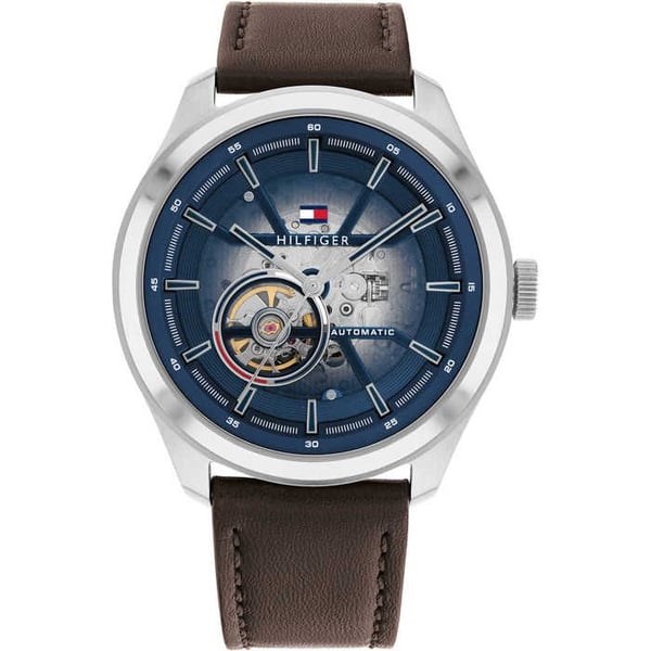 Klocka - Tommy Hilfiger - 1791888 - Automatisk - Brunt läder - 42 mm - 5 bar