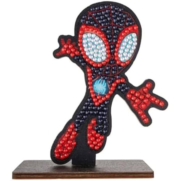 Kit för diamantmålning - CRYSTAL ART - Spiderman Miles Morales - 5 år och uppåt - Flerfärgad - Kreativ