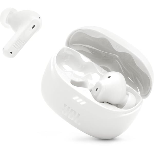 Trådlösa hörlurar med brusreducering - JBL - Tune Beam 2 - Vit
