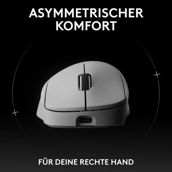 Souris - Logitech - G PRO X SUPERLIGHT 2 DEX - Ergonomisk - 5 knappar - Vit
