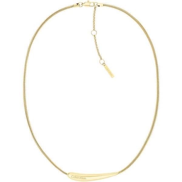 Collier - Calvin Klein - Rustfrit Stål - Guld - Skulpturel