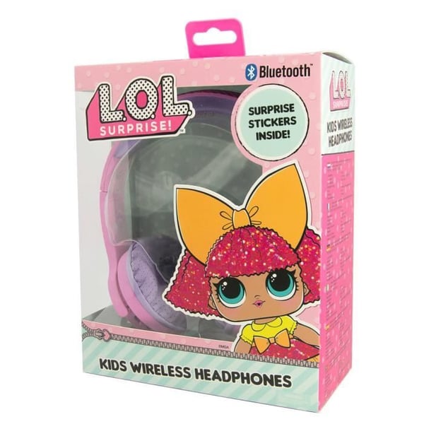 Hörlurar - OTL - LOL Surprise Gliterati - Rosa - Kabelansluten - On-ear