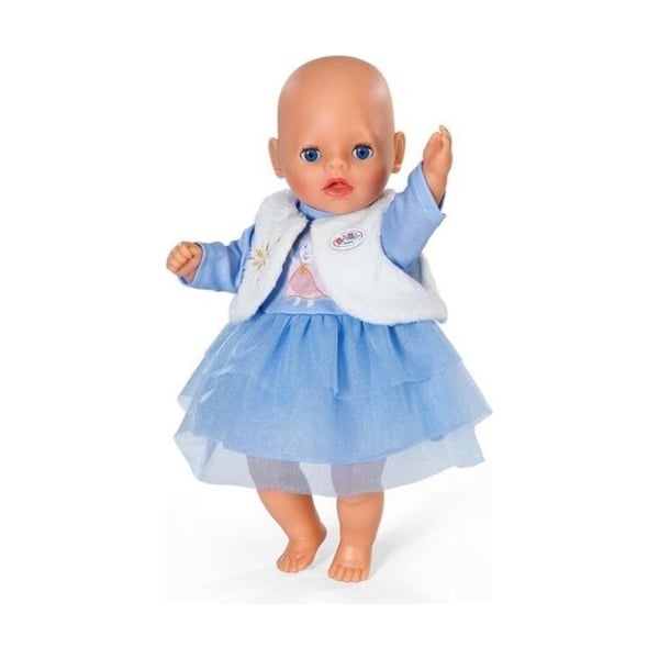Vinterkjole - ZAPF CREATION - BABY born - Blå - Fleecejakke - 36 cm