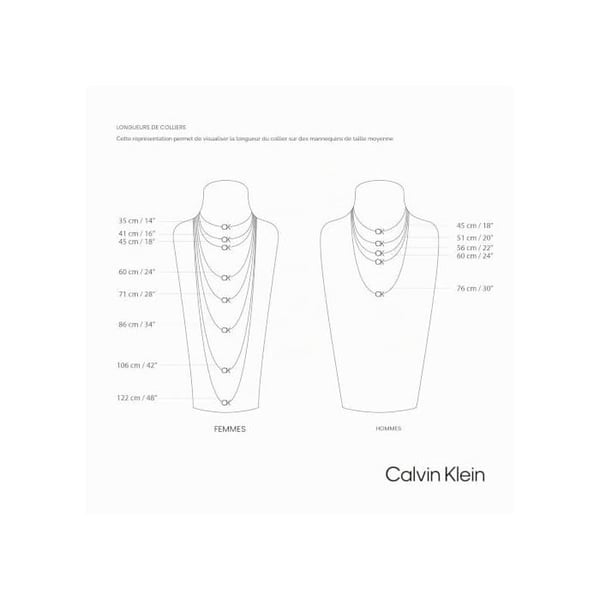 Collier - Calvin Klein - Rustfrit Stål - Guld - Skulpturel