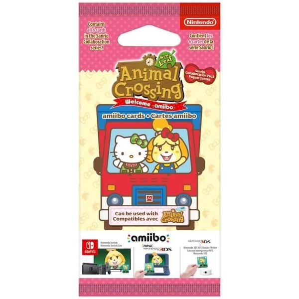 Amiibo-kort - Animal Crossing Sanrio-serien • Innehåller 6 kort