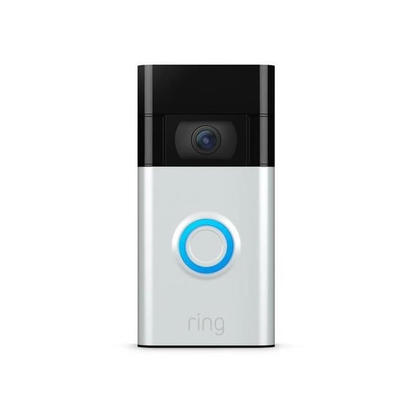 Video Dörrklocka 2:a gen Nikelsatin Trådlös WIFI Hög Densitet 1080