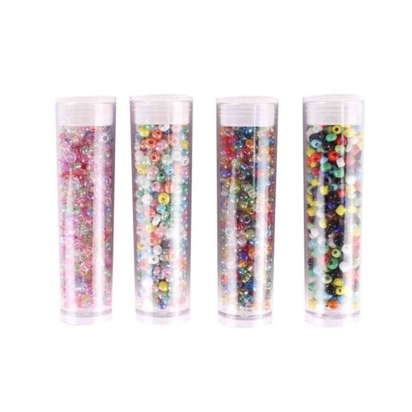 MégaCréa DIY - Rörpärlor 8 g Multicolor 4 stycken