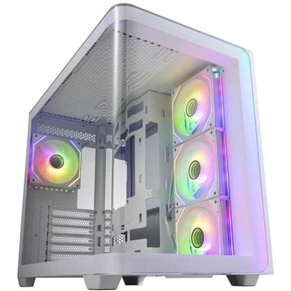 PC-chassi - Fortron - Geh Midi M580-WA - Härdat glas - ATX/M-ATX/M-ITX - Vit