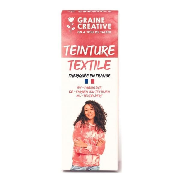 Textilfärg 100 ml slips och stanseffekt - korall