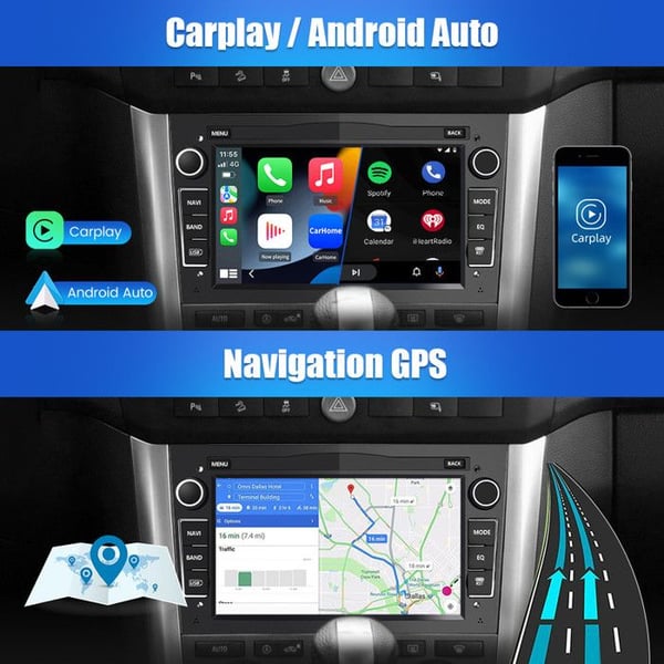 AWESAFE 4G Autoradio Android 13 4Go+64Go för Opel Corsa Vivaro Antara Zafira Astra Meriva 7 '' Pekskärm Carplay Android Auto
