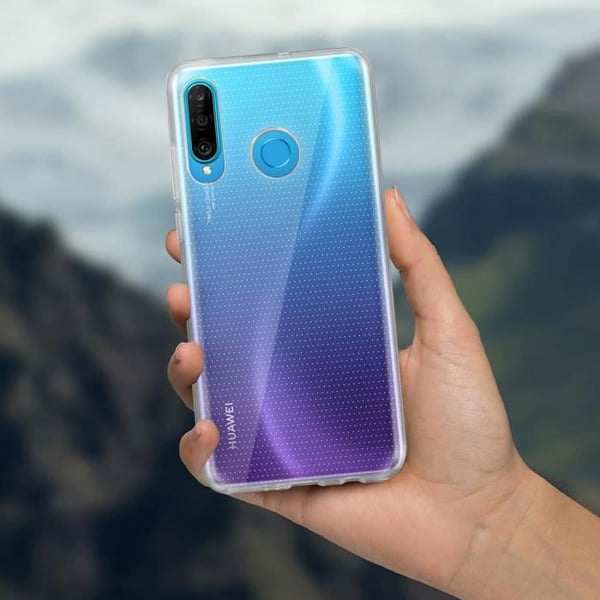 Skyddsskal - AVIZAR - Huawei P30 Lite - Silikongel - Transparent - Ultrafin