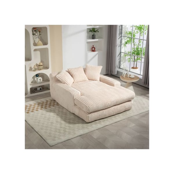 Soffa-bed - MUVOE - Modern - Veldragen - 3 kuddar - 1 plats - Beige