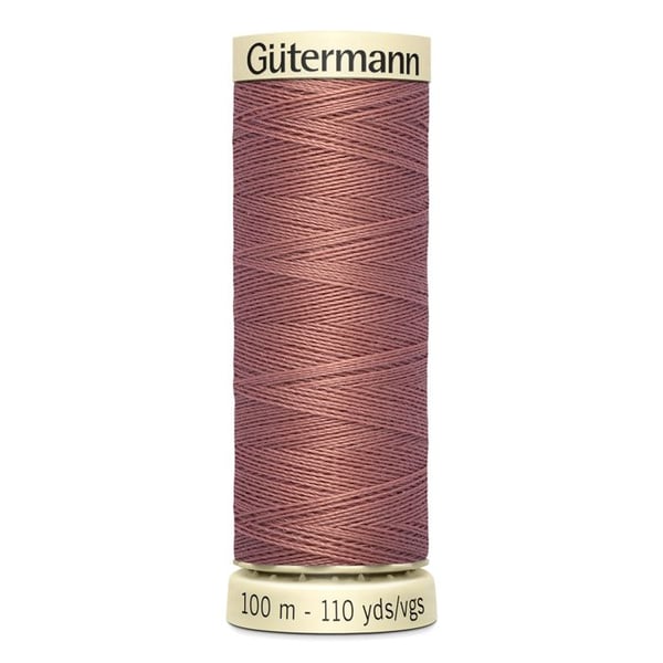 Förpackning med 5 spolar 100m Tråd 100% polyester Gutermann Ref 788988 - Att 245 - kamé.