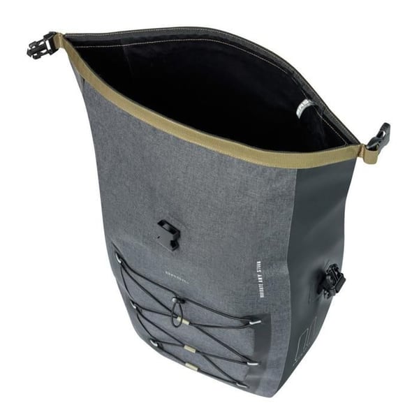 Cykel bakväska - BASIL - Navigator Storm - 25–31 L - 100% vattentät (IPX3) - MIK-krokar
