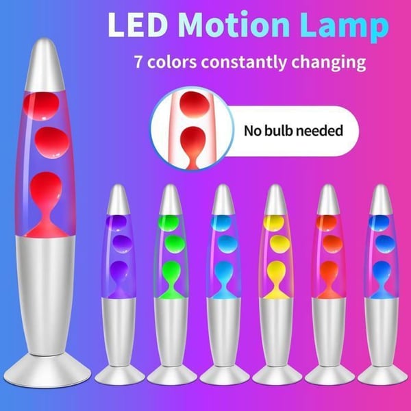 Lampa med Lava - Magma - Raket - Grön - 34x9x9 cm - Halogen - Inomhus