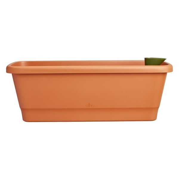 ELHO Balconnière Noa Large - L 65 x B 20 x H 18 cm - Balkong, utomhus - 100% återvunnen - Brun