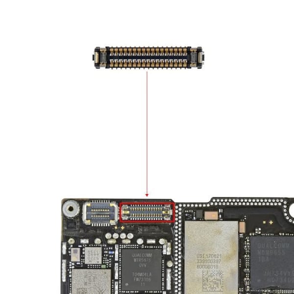 Taktil FPC-kontakt - AVIZAR - iPhone X - Svart - Ny kvalitetsdel