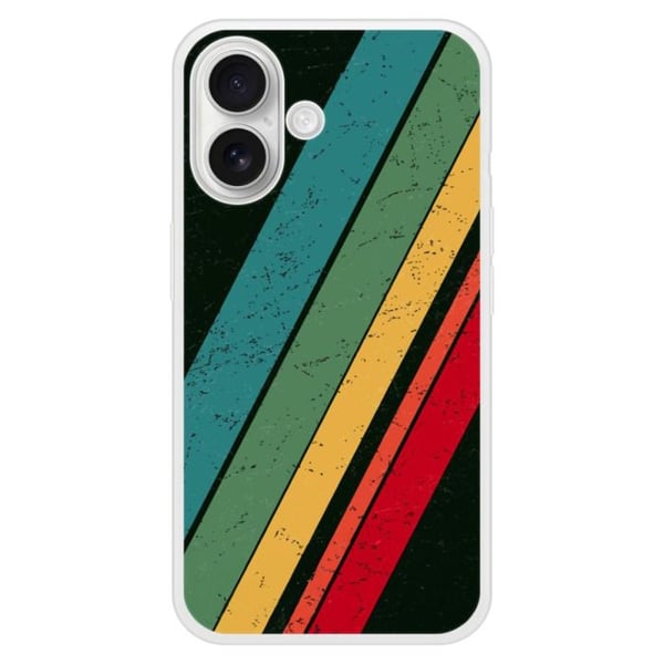 Coque i silikonförstärkt med tryck kompatibel med Apple iPhone 16 Plus Grunge
