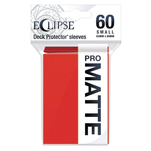 Ultra Pro - Eclipse Matte Påse med 60 kortskydd små format Röd Äpple (62 x 89 mm)